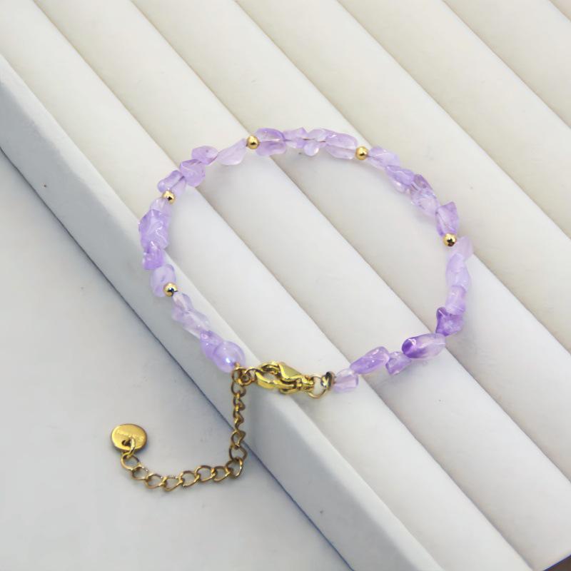 Aquamarine Star Gold Beaded Choker Necklace with Natural Stone Design