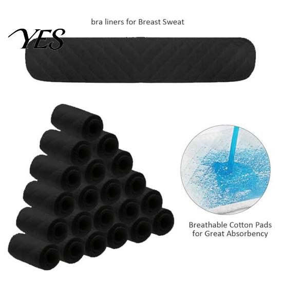 Anti-sweat Chest Pad Cotton Bra Liners for Sweat, Washable Under Breast Sweat Strong Seam Padding Absorber Pads, Reusable Boob Towel Women Breathable