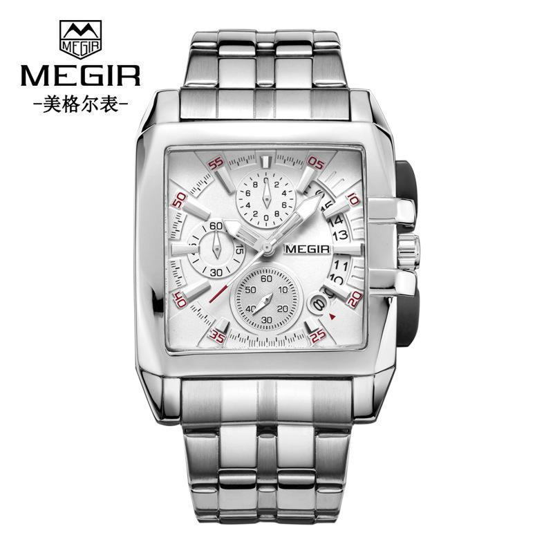 Men S Watch Multi-Function Chronograph Steel Belt Watch