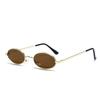 Retro Small Frame Oval Sunglasses Vintage Metal Colorful Shades Sun Glasses for Men Women Fashion Brand Design Female Eyeglasses