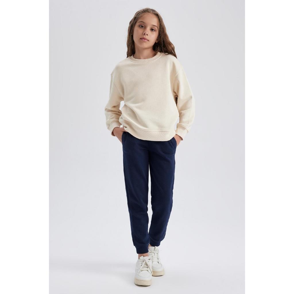 Girls' Black Jogger Standard Fit School Sweatpants Y1226a623au