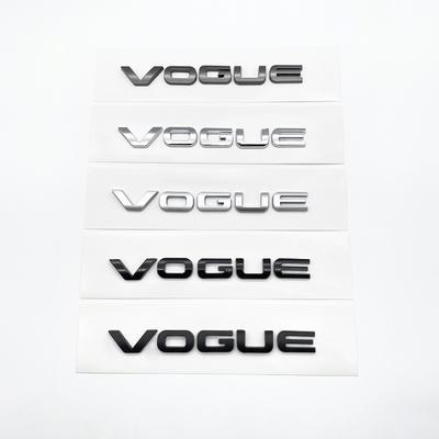 3D ABS litery VOQUE naklejki samochodowe tylny ogon naklejka na bagażnik z tyłu samochodu naklejka z logo dla RANGE ROVER P250 P300 akcesoria do stylizacji