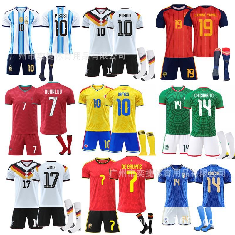 26 Mexico Wereldbeker Shirt Argentinië Duitsland Nee. 10 Portugal 7 Spanje België Voetbal