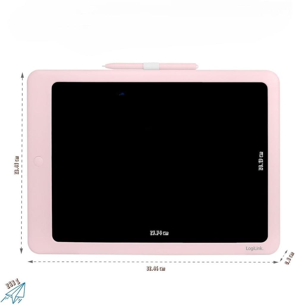 Graphic Tablet LCD Inkjet 14 Inch Pink LogiLink Multicolor for Children