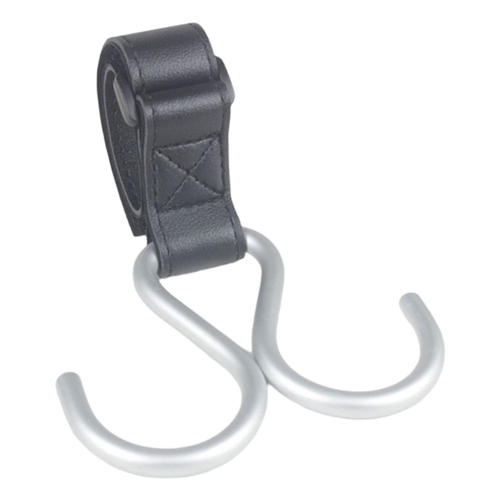 Multifunctional S Shape Baby Stroller Hooks PU Double Hook Hanging Hook Cartoon Cart Organizer Stroller Accessories Baby