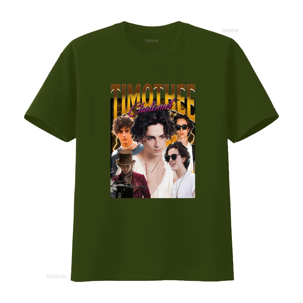 Timothee Chalamet Retro Comfort Color T Shirt Tribute Celebrity Bootleg SweaT vintage Washed designer clothes Breathable Unisex