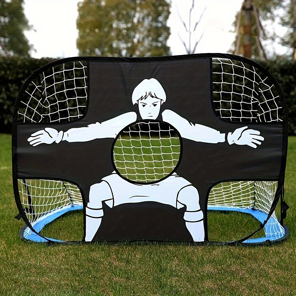 Foldable Football Goal Nylon Soccer Goal Adults Football Target Net for Playground Backyard Indoor Outdoor Training
