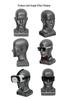 Men's Mannequin Head with Shoulder for Displaying Hats, Masks, and Glasses