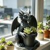 Gothic Style Dragon Planter Pot Home Decoration Dragon Statue Succulent Plant Flowerpot  Home