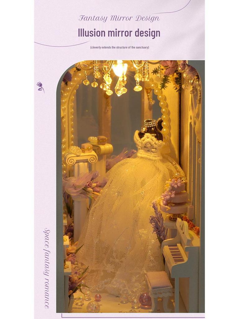 Tianyu TC21 Eternal Fragrance DIY Miniature House Bookend - Creative Handmade Assembly Model for Qixi Birthday Gift