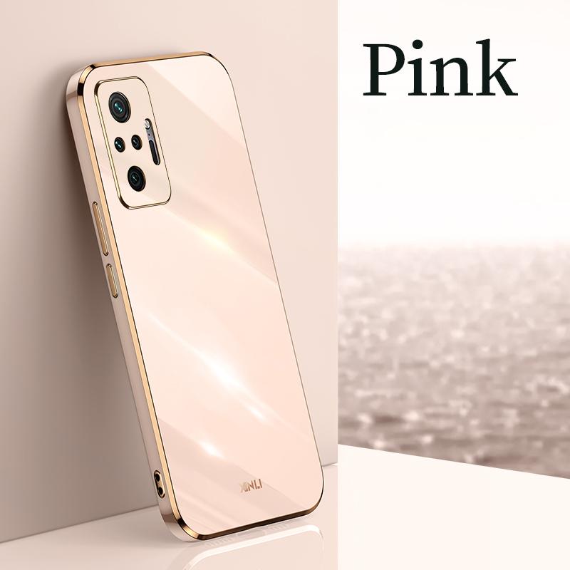 For Xiaomi Redmi Note 10 Pro Plating Ring Holder Phone Case On Xiomi Redmi Note10 S 10s 10pro 5g 4G Silicone Stand Cover