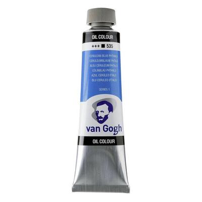 Oil Paint - Cerulean Blue Phthalo - 535 - With Safflower Oil - Van Gogh - 40ml