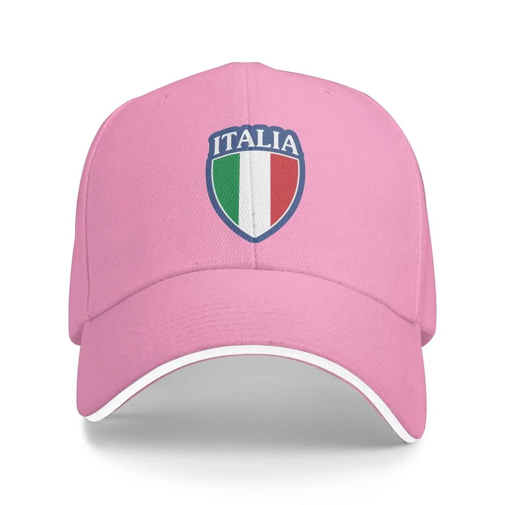 ITALY Baseball Cap Shield Shaped National Flag Pattern Fitted Retro Men Women Hip Hop Hats Hot Sale Hunting Camping Caps