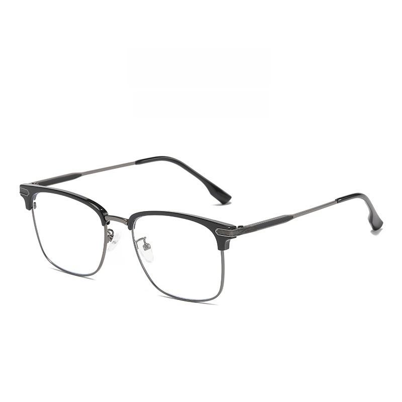 Business Retro Eyeglasses Frame For Men With Blue Light Blocking Lens And Full Rim Design