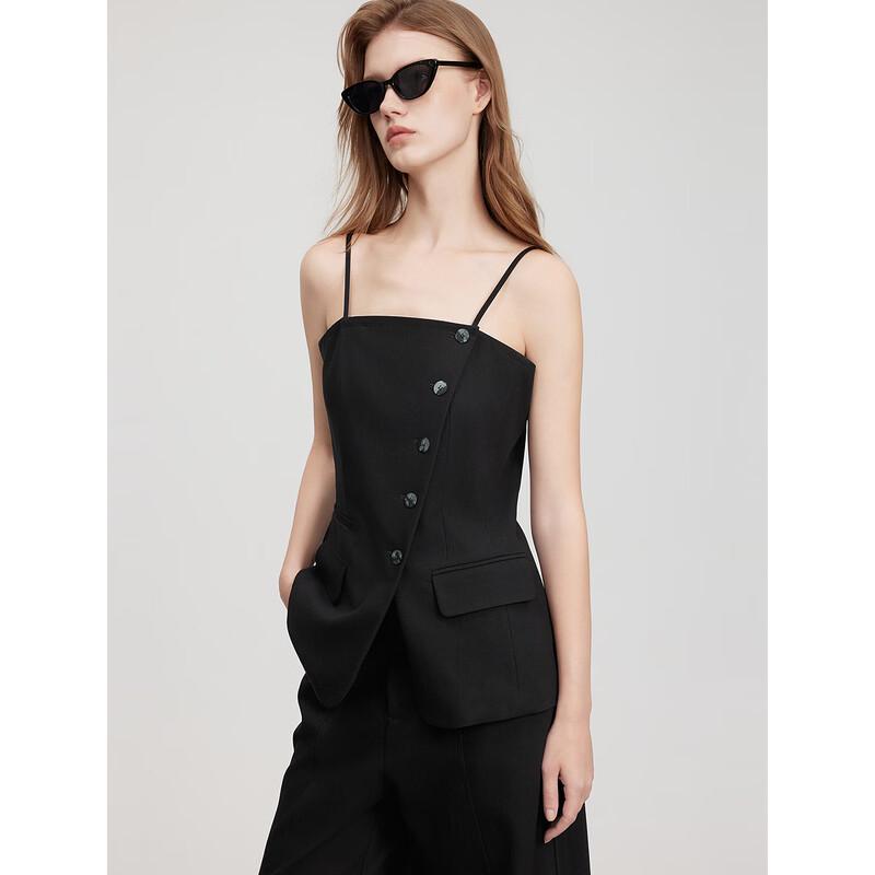 ELLE Women's Slim Fit French Style Vest