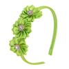 Stylish Floral Rhinestones Headwear Cloth Fabric Comfortable Nonslip Headdress for Casual to Formal Occasion