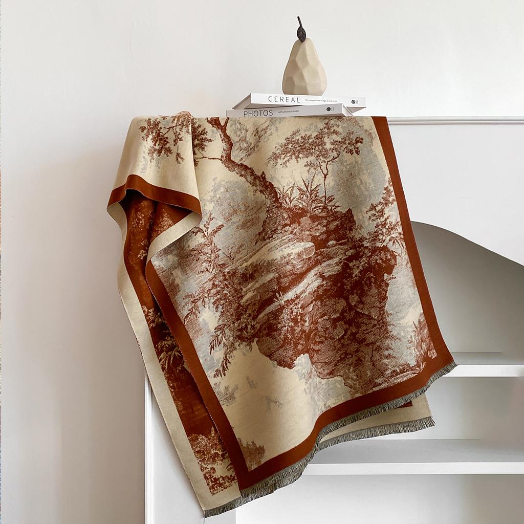 New Luxury Brand Cashmere Women Print Scarf Winter Warm Shawl and Wrap Bandana Pashmina Female Foulard Blanket Poncho Scarves