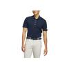 adidas Ultimate365 Golf Twistknit Fashion Simple Soft Versatile Short Sleeve Polo Shirt Men Polo Shirts Navy-Blue JH1339
