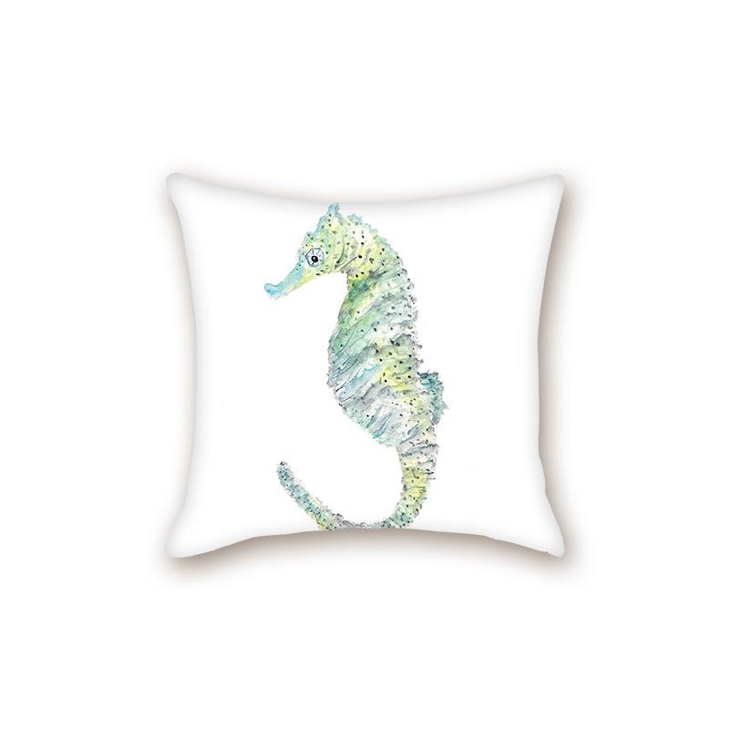 New Modern Simple Ocean Series Sofa Cushion Pillow Case Bedside Bedroom Backrest Pillow