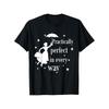 Unisex Cotton Mary Poppins Graphic T-Shirt - Practically Perfect In Every Way Design with Mary & Umbrella Print, Round Neck Short Sleeve Casual Tee