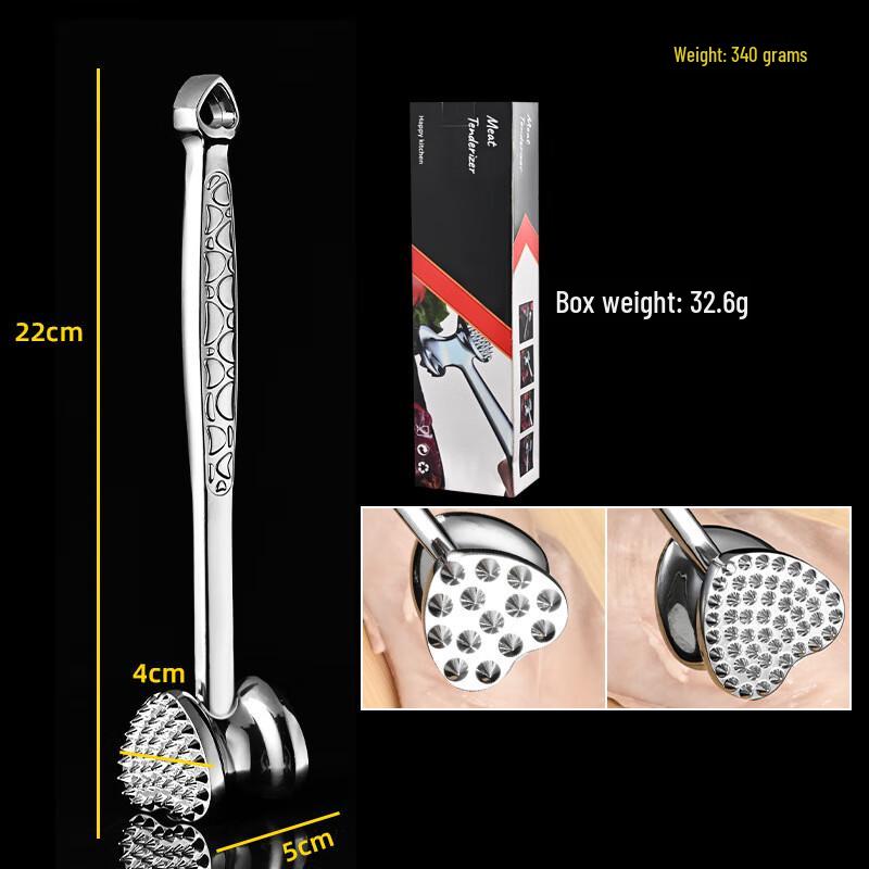 MUTTI Two-Sided Zinc Alloy Meat Tenderizer Hammer