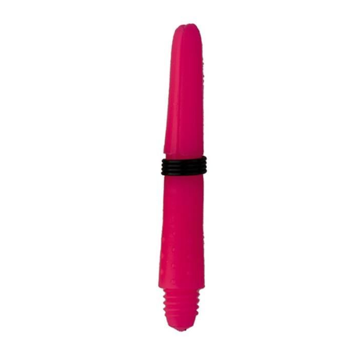 Roseaux en nylon - Master-Pro - Couleur rose - 34 mm - 3 tiges de fléchettes