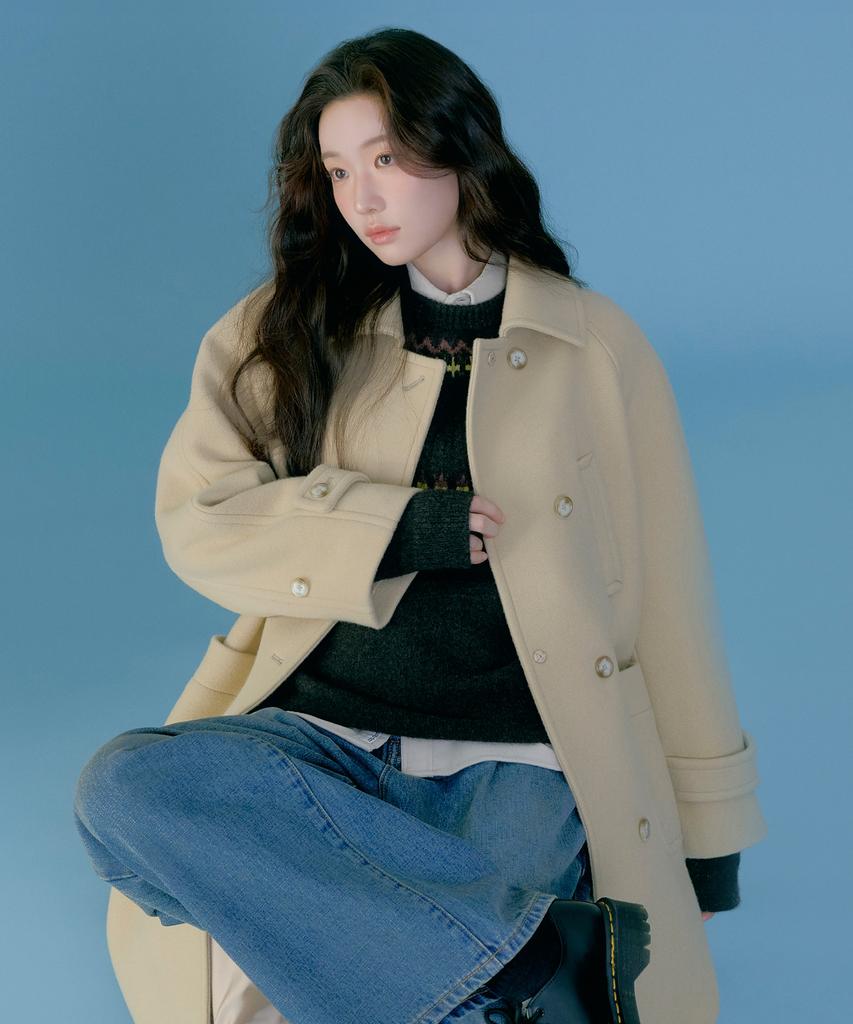 Covernat Woman Wool Single Long Coat (2 Colors)