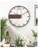 The Nordic, Wrought Iron Wall Clock, Modern Home Sitting Room Adornment Clock