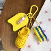 Cute Summer Beach Keychain with Mini Clog Swimmer Pendant Perfect Beach Vacation Souvenir Gift