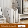 Acrylic Transparent Bookends & Document Organizer for Desk