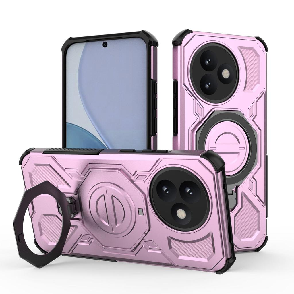 Xiaomi Redmi K80 Ultra Magnetic Ring Case 360° Rotatable [Military-Grade Drop Protection] + Metal Plate for MagSafe Phone Case