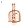 Teeth Braces Heart Shape Cubic Zirconia Men Women Hip Hop Vertical Stick Braces for Halloween