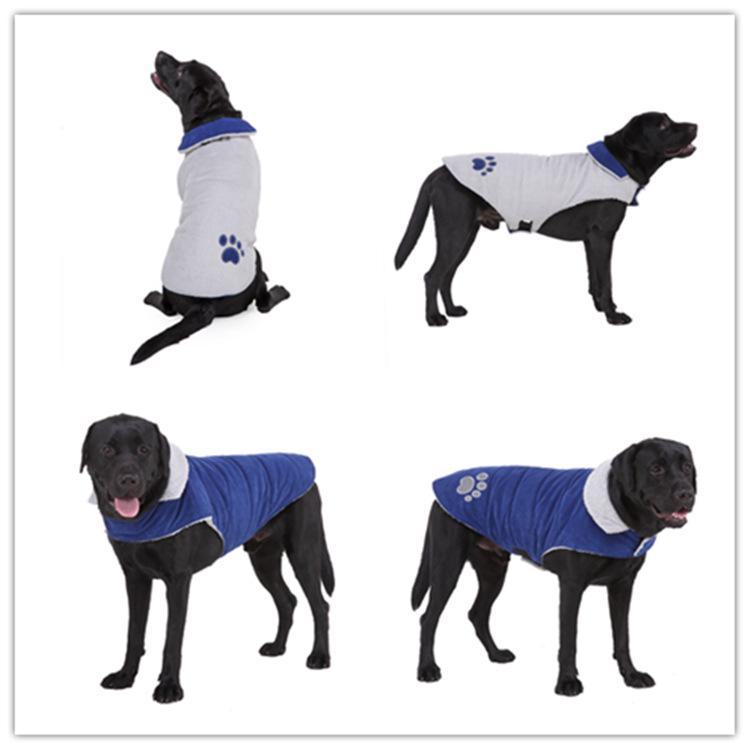 Meiqi Winter Reflective Pet Clothes for Large Dogs