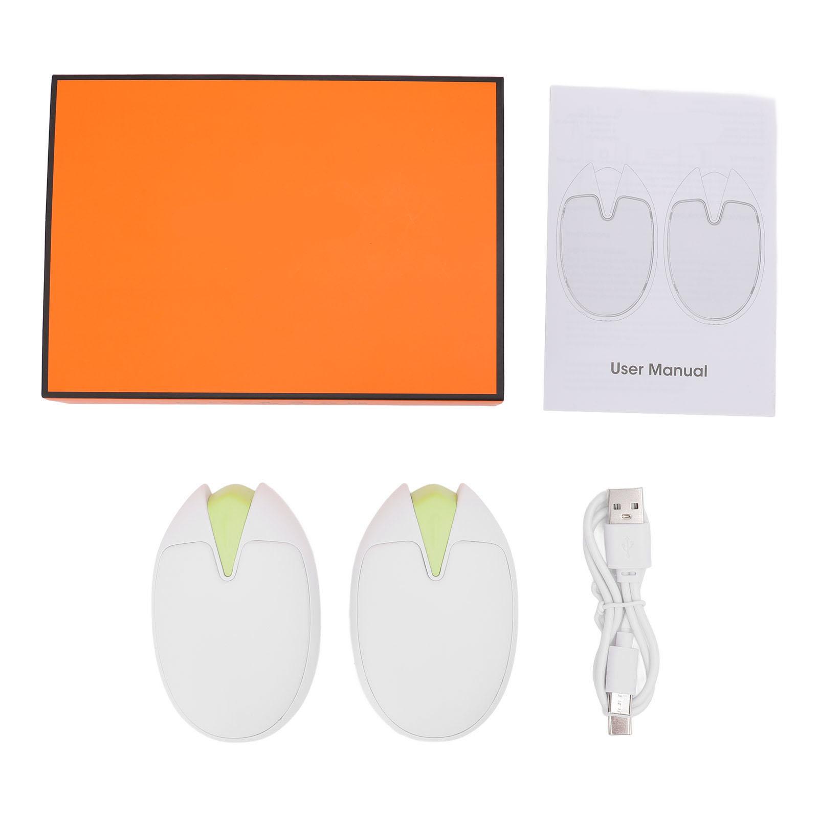 

Hand Warmer 1s Rapid Heating 2 in 1 6000mAh USB Hand Heater Rechargeable Portable with Charging Cable for Mountaineering белый