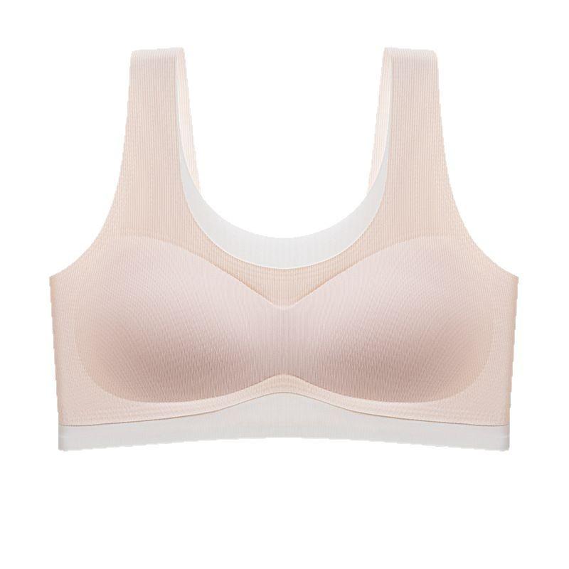 Students, junior high school students, seamless bras, children's youth development period sports shock-proof vest-1