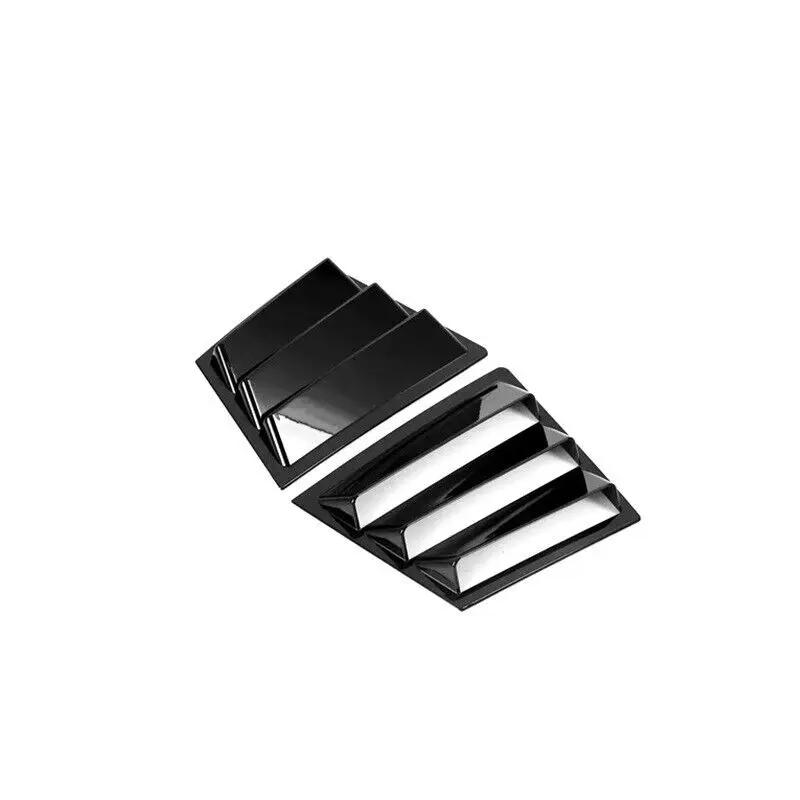 For Mazda 6 Atenza 2014-2025 Car Rear Louver Window Side Shutter Cover Trim Sticker Vent Scoop ABS Carbon Fiber Accessories Auto