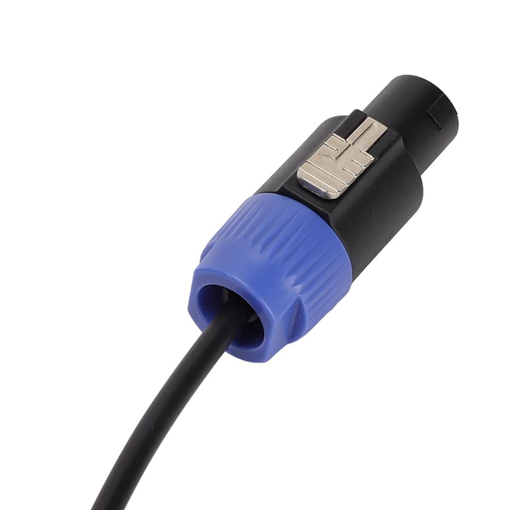 Speaker Cable, Elastic Portable Speakon Speaker Cable, Male To Female 4 Core Plug Ohm Head Speakon Cable, Speaker Connection Wire for Speaker