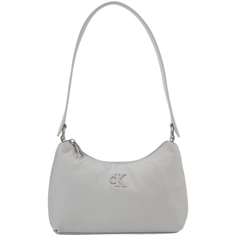 

Calvin Klein Logo Zip Closure Fabric Tote Bag Medium Women Tote Bags Pearl-Gray 4K0009G-PDE PDE-Pearl Gray