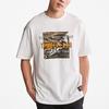 Timberland Casual Camouflage Print American Vintage Loose Short Sleeve T-Shirt Men Tops White A27GE-100