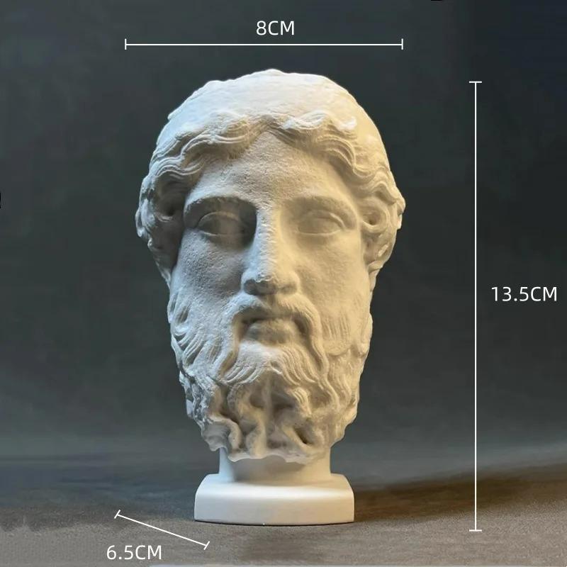 Resin Handicraft Bust Sculpture Roman Figure Sculpture Abstract Human Body Imitation Gypsum Decorative Figurines Home Decor