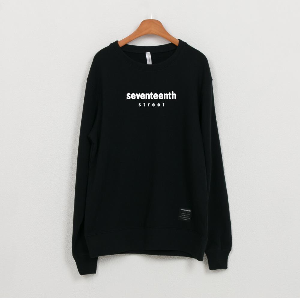 Свитшот Seventeen из французского терри Черный Other Colors/L