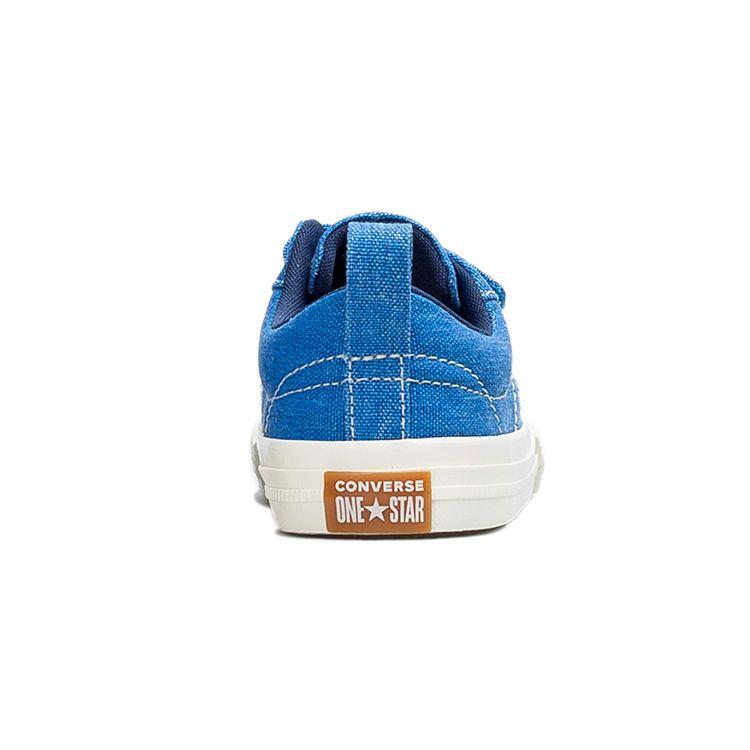 Converse One Star Velcro Low Top Casual Sneakers Baby Sneakers Ocean-Blue 764172C
