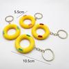 Cute Cartoon Swimming Ring Pendant Keychain Bag Charm Backpack Hanging Car Key Chain Chic Gift