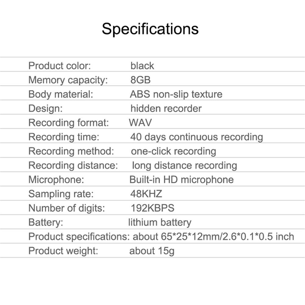 Buy JNN Q70 8GB Super Long Standby Time Recording Pen Digital Voice