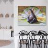 Canvas Print Teddy Bear Coloured