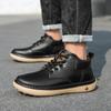 Men Boots Winter High Top Leather Shoes Fashion  Shoes Fashion Ankle Boots Business Casual Outdoor Shoes Male Sneakers New