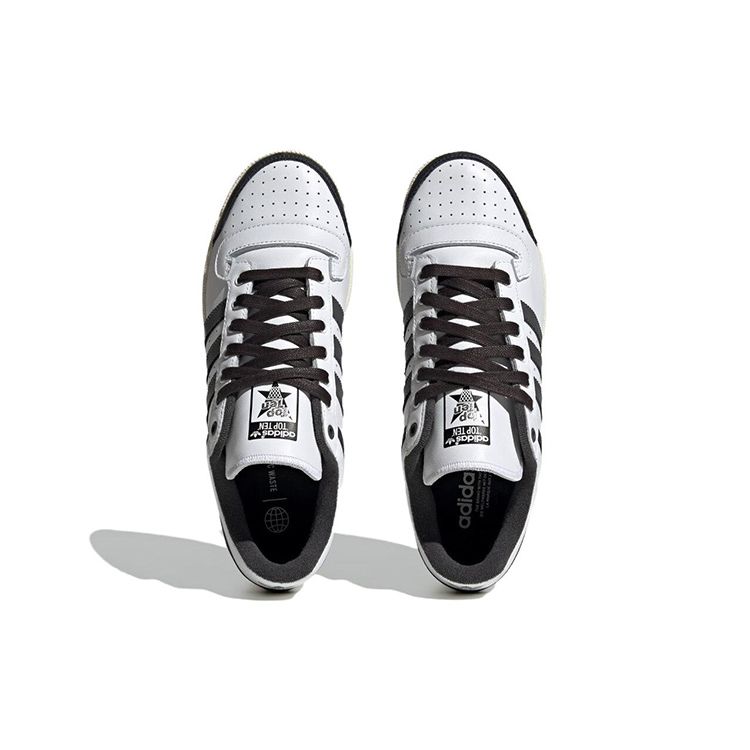 Adidas Originals Top Ten Low Slip Resistant Durable Low Top Skate Shoes Unisex Sneakers White Black IF5415