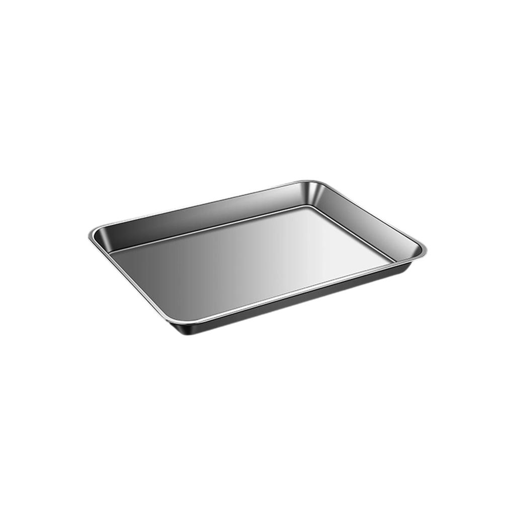 Rustproof Baking Pan For Pastries Household Stainless Steel Barbecue Dish Thickened Rectangular Flat Bottom Tray