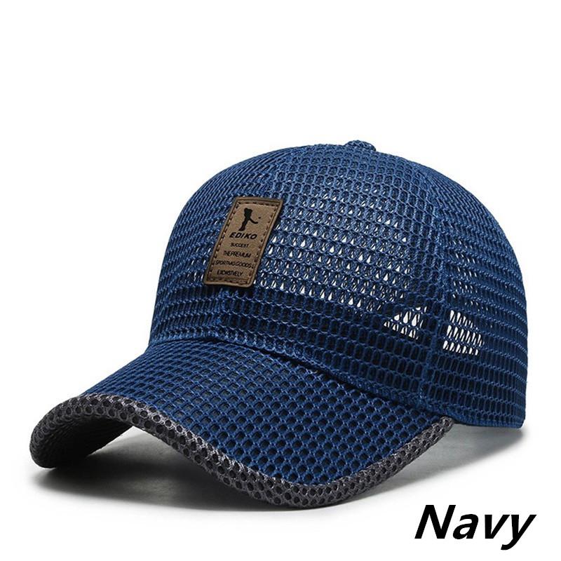 Summer Full Mesh Quick Drying Cool Sunhat Breathable Net Baseball Cap Men Outdoor Anti-UV Tennis Golf Hiking Sports Cap