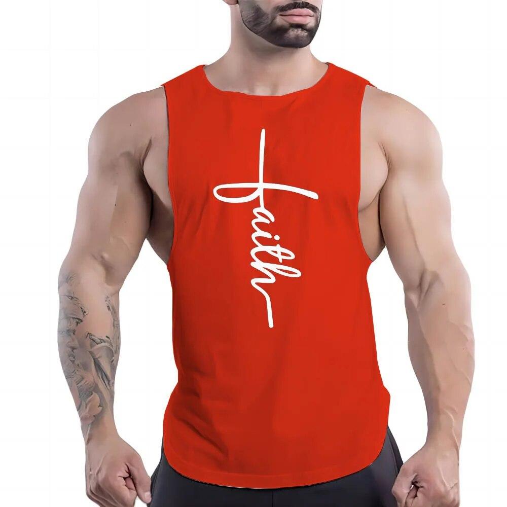 Sommer Herren Freizeit Sport Rundhals Weste Kreative Grafiken 2D Druck Trend Bequem Atmungsaktiv Ärmelloses T-Shirt